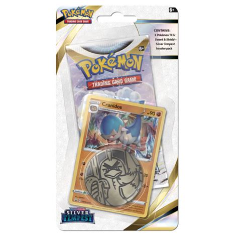 Pokemon TCG: Sword & Shield - Silver Tempest Checklane Blister (Cranidos)