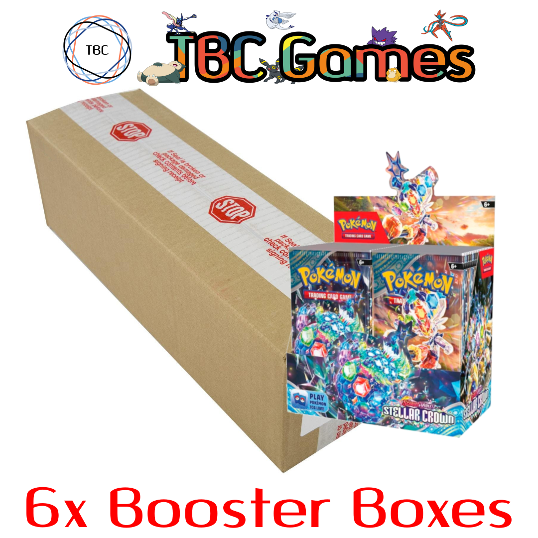 Pokemon TCG: Scarlet & Violet - Stellar Crown Booster Box Sealed Case TBC Games Pokemon TCG: Scarlet & Violet - Stellar Crown Booster Box Sealed Case TBC Games