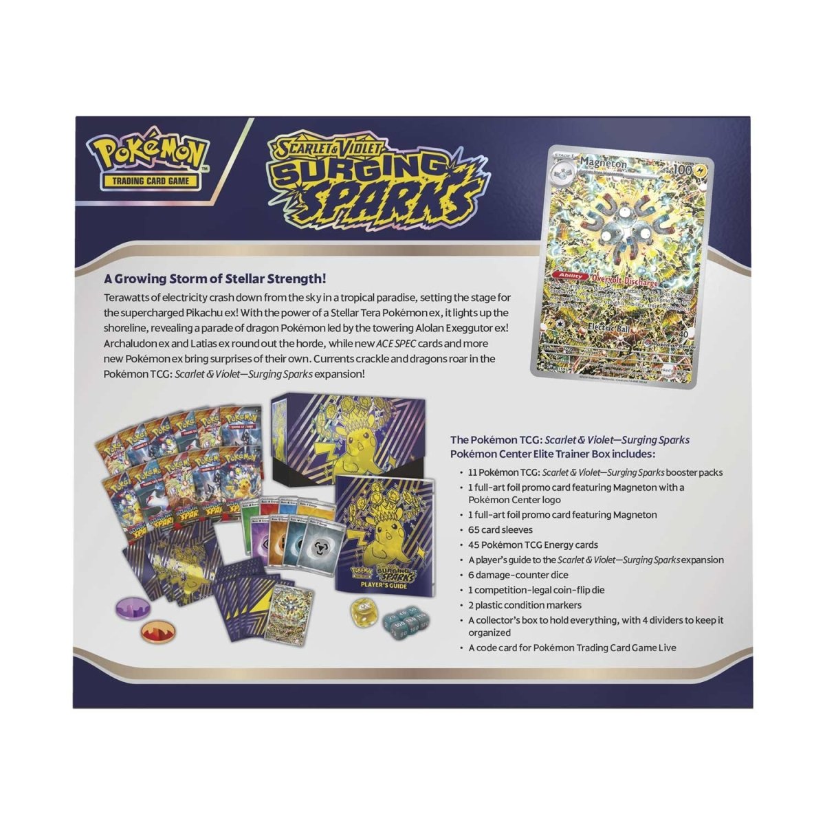 Pokemon TCG: Scarlet & Violet - Surging Sparks Pokemon Center Elite Trainer Box
