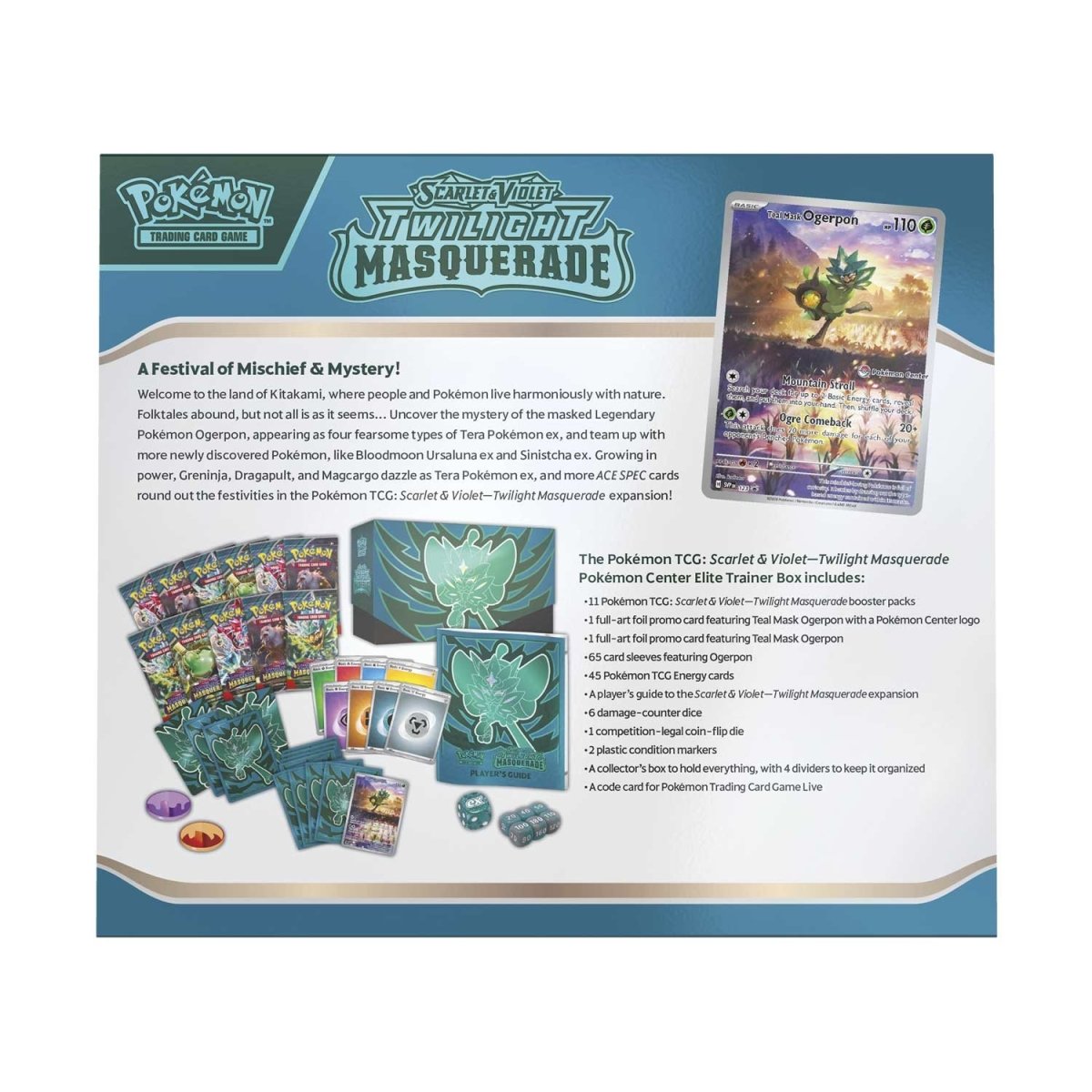 Pokemon TCG: Scarlet & Violet - Twilight Masquerade Pokemon Center Elite Trainer Box