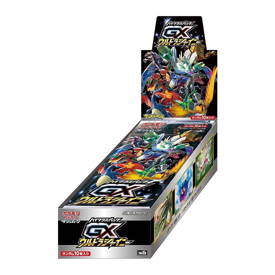 Pokemon TCG: Sun & Moon - Ultra Shiny GX sm8b Japanese Booster Box TBC Games Pokemon TCG: Sun & Moon - Ultra Shiny GX sm8b Japanese Booster Box TBC Games