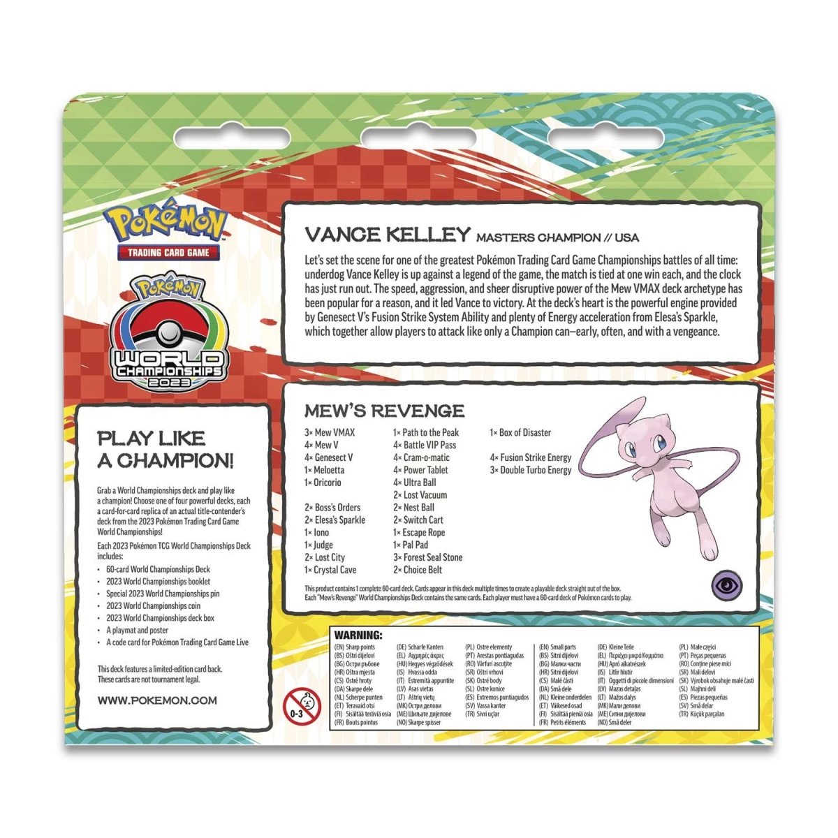 Pokemon TCG: 2023 Japan World Championships Deck (Vance Kelley, Mew's Revenge)