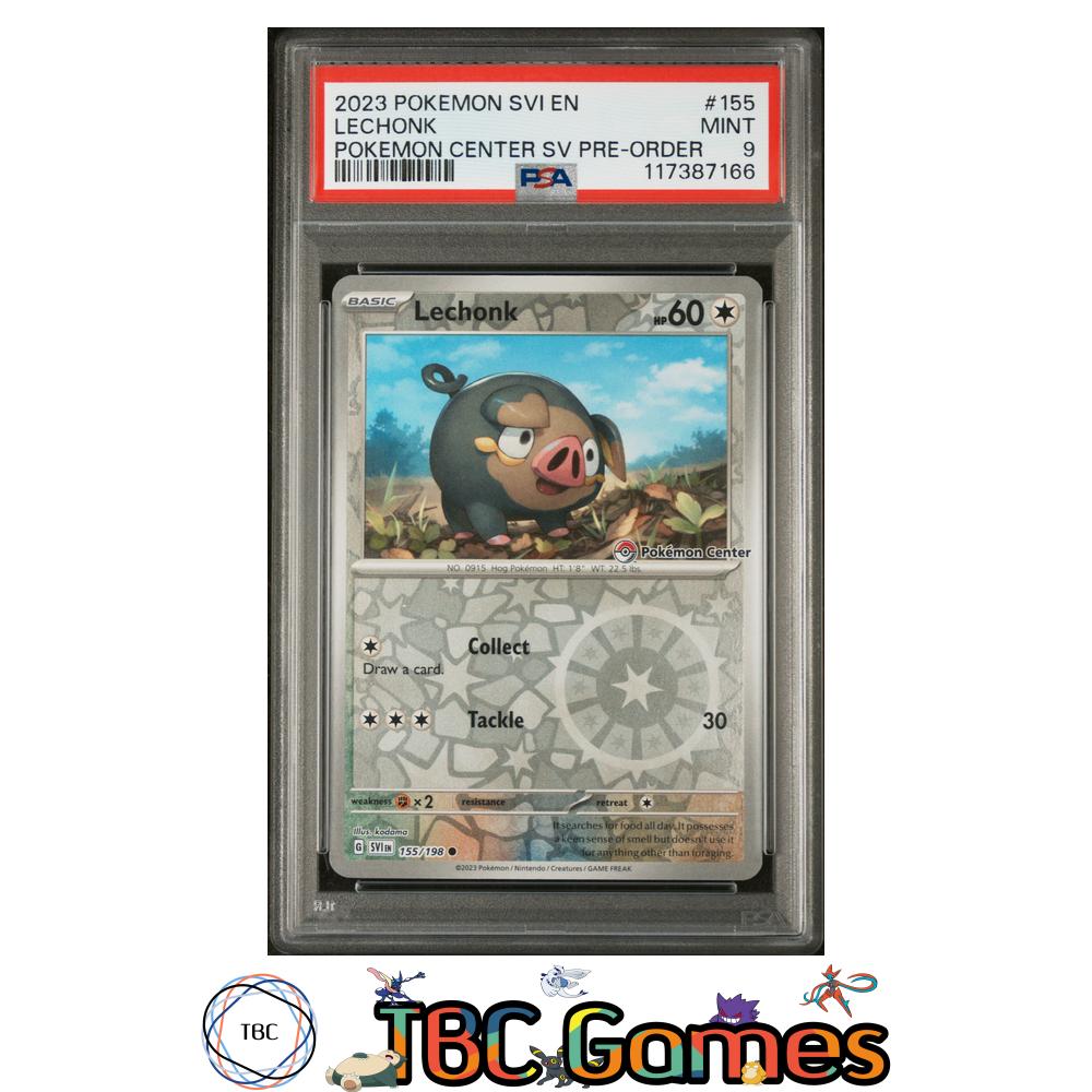 Lechonk Pokemon Center #155 Pre-Order PSA 9 TBC Games Lechonk Pokemon Center #155 Pre-Order PSA 9 TBC Games