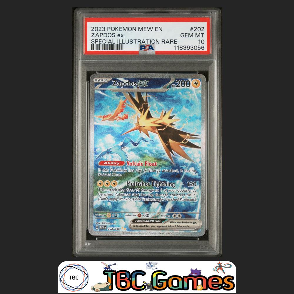 Zapdos ex 151 #202 Special Illustration Rare PSA 10 – TBC Games