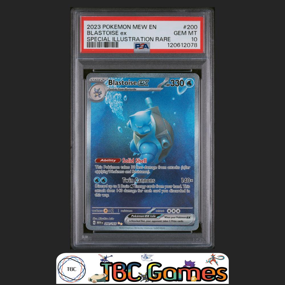 Blastoise ex 151 #200 Special Illustration Rare PSA 10 – TBC Games
