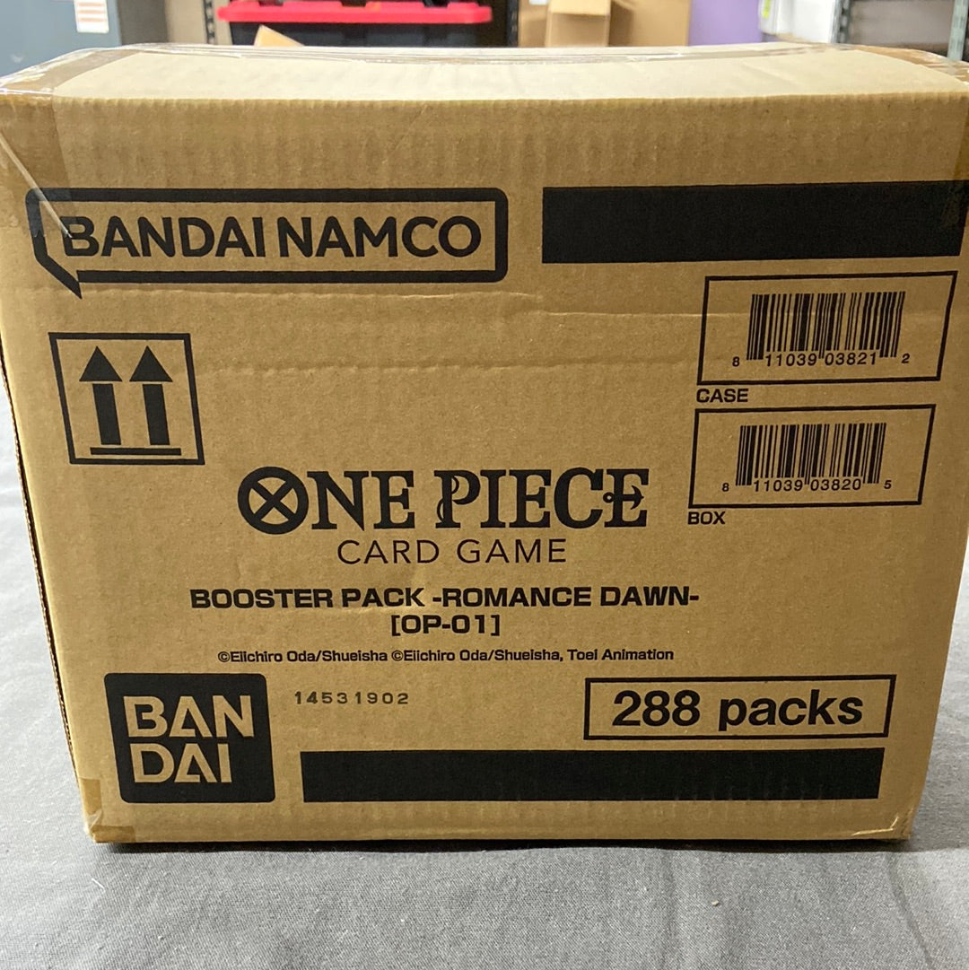 One Piece: Romance Dawn OP-01 English Booster Box Sealed Case (12 Boxes) One Piece: Romance Dawn OP-01 English Booster Box Sealed Case (12 Boxes)