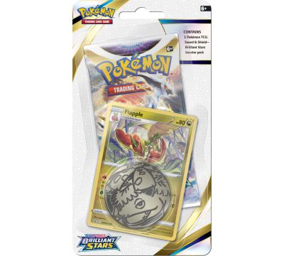 Pokemon TCG: Sword & Shield - Brilliant Stars Checklane 1 Pack Blister (Flapple)