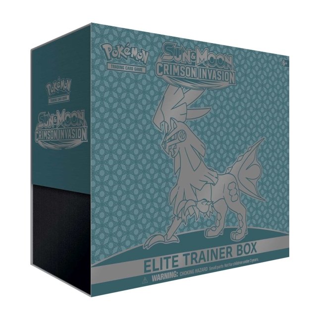 Pokemon TCG: Sun & Moon - Crimson Invasion Elite Trainer Box TBC Games Pokemon TCG: Sun & Moon - Crimson Invasion Elite Trainer Box TBC Games