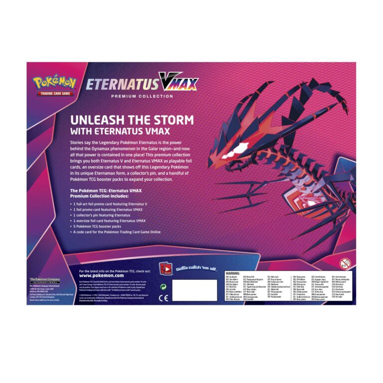 Pokemon TCG: Sword & Shield – Eternatus VMAX Premium Pin Collection Box