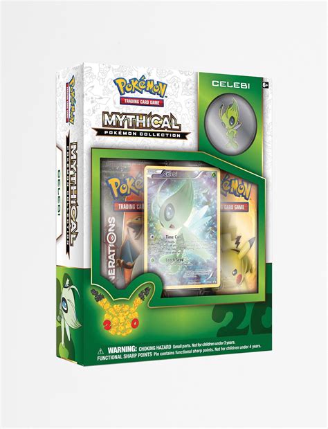 Pokemon TCG: 20th Anniversary Generations Mythical Pin Collection Box TBC Games Pokemon TCG: 20th Anniversary Generations Mythical Pin Collection Box TBC Games