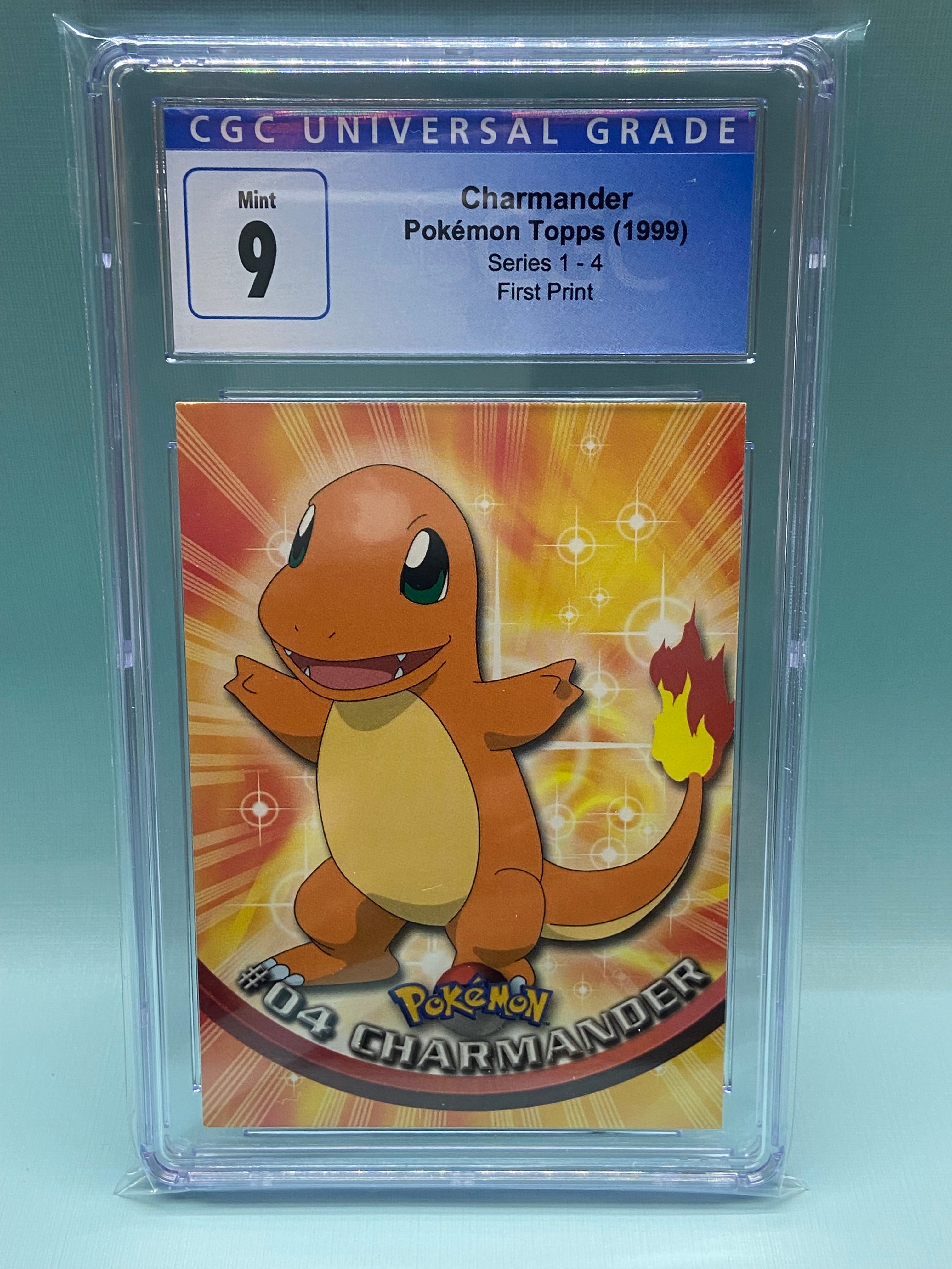 Charmander Topps Series 1 First Print #4 CGC 9 TBC Games Charmander Topps Series 1 First Print #4 CGC 9 TBC Games