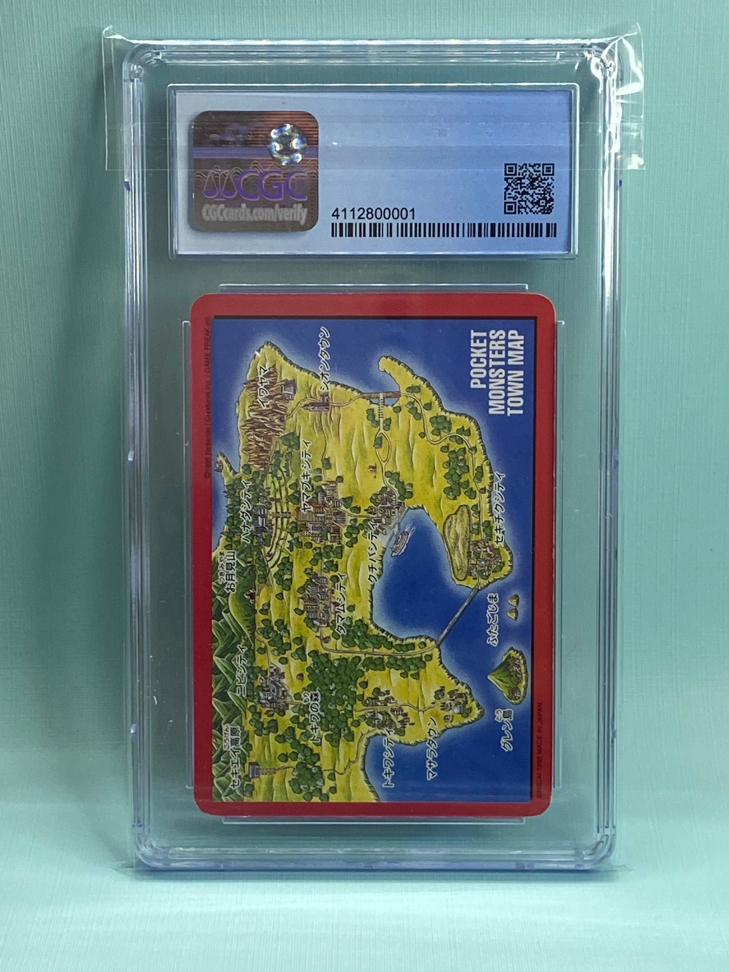 Charizard Map Carddass Bandai Vending 1996 #000 Japanese CGC 7