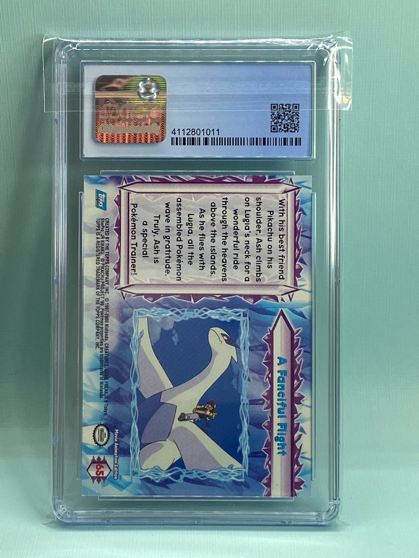 Pokemon the Movie Topps A Fanciful Flight Lugia CGC 9.5