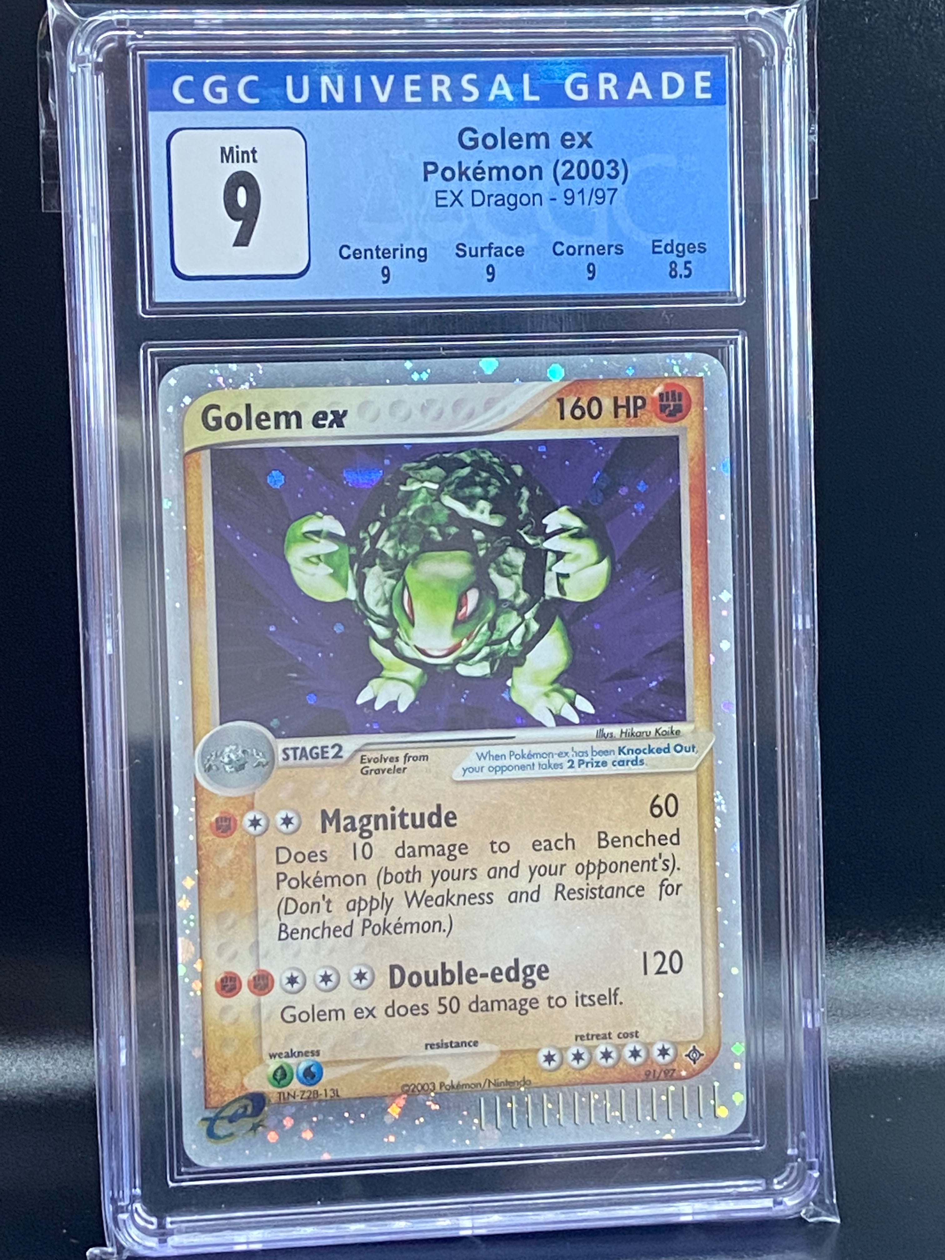 Golem ex Dragon 91/97 Subgrades CGC 9 TBC Games Golem ex Dragon 91/97 Subgrades CGC 9 TBC Games