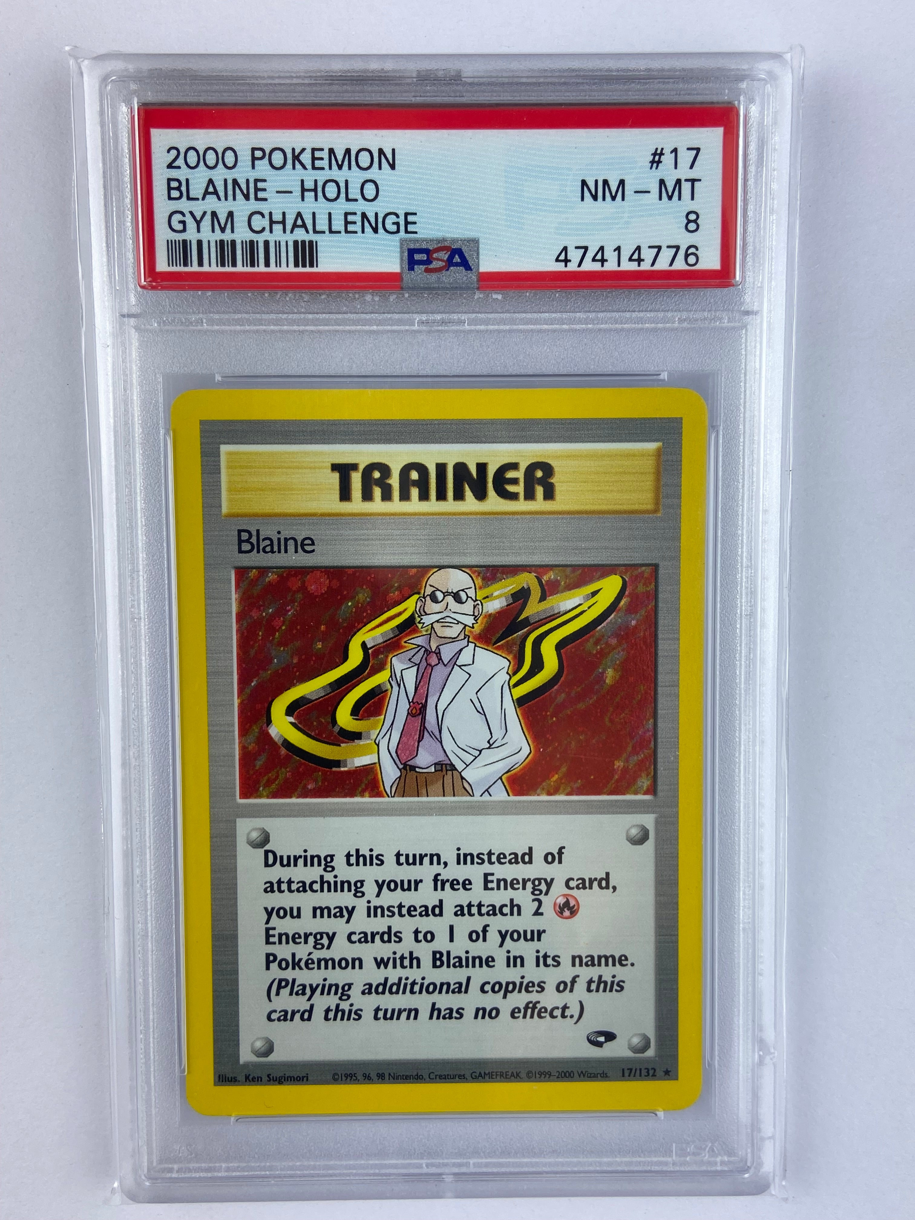 blaine pokemon card Trading Game 52/68 Blaine's Last Stand : Rare Card : Hidden Fates Weakness / Resistance / Retreat Cost Blaine Gym Challenge Holo 17/132