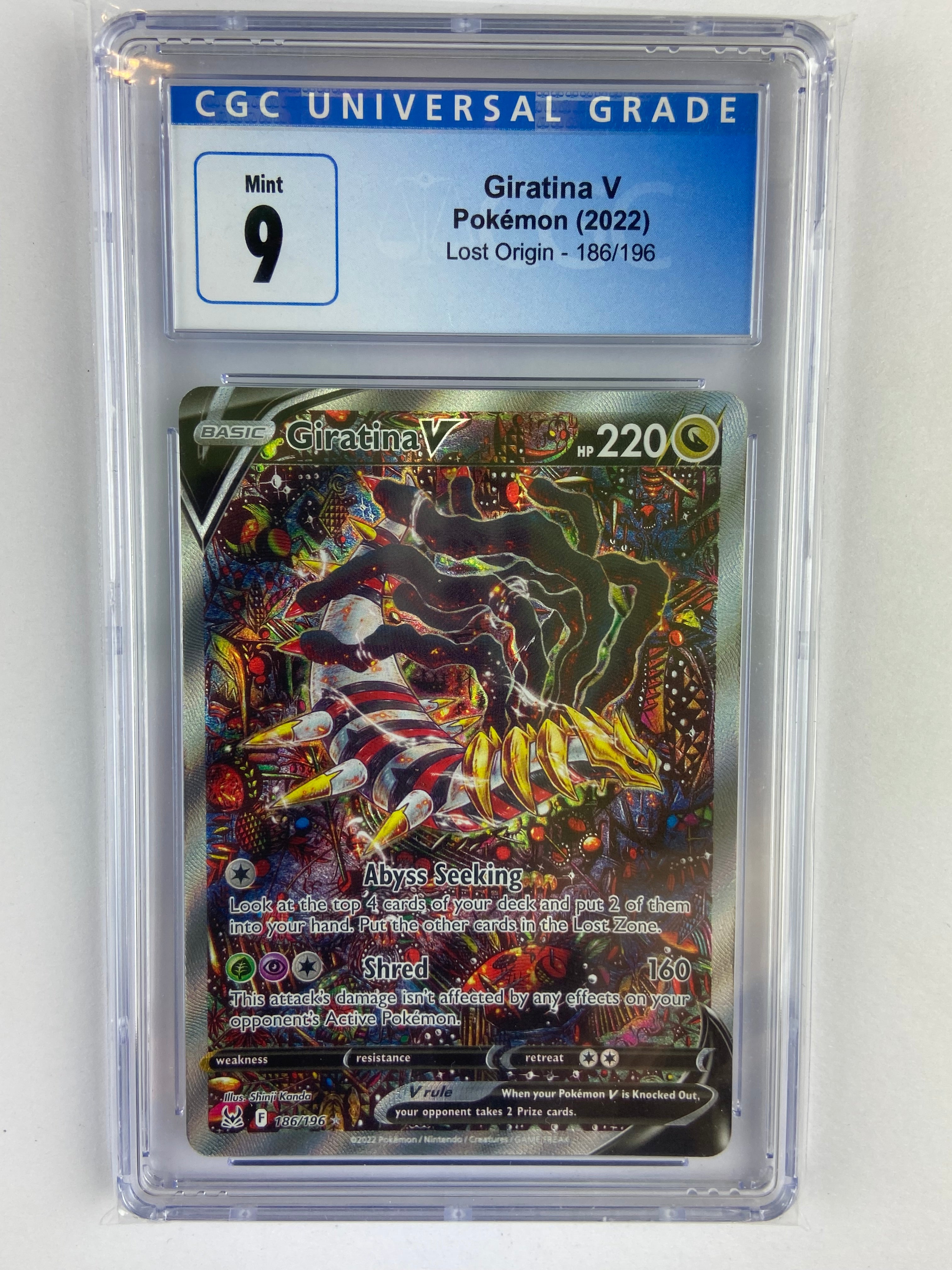 Giratina V Alt Art Lost Origin 180/203 CGC 9 TBC Games Giratina V Alt Art Lost Origin 180/203 CGC 9 TBC Games