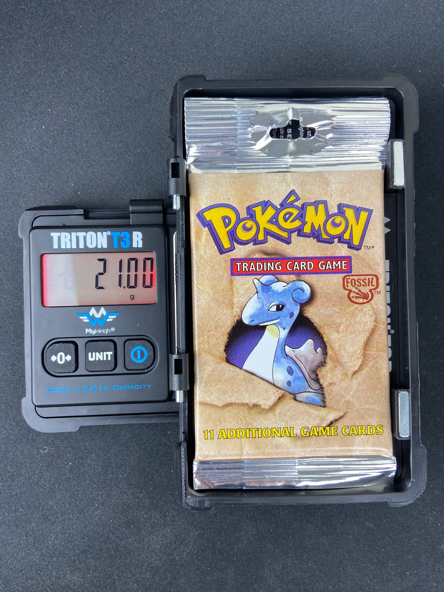 Pokemon TCG: Fossil Unlimited Booster Pack Long Crimp (Lapras)