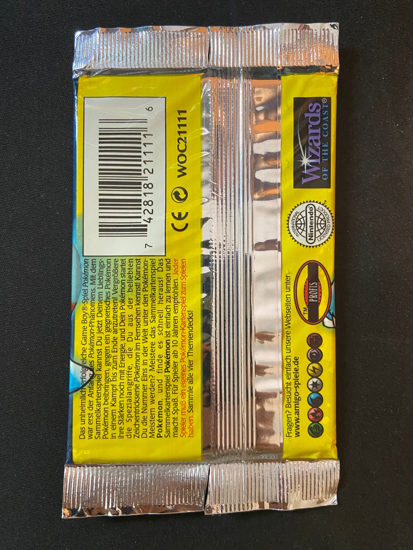 Pokemon TCG: GERMAN Base Set Unlimited Booster Pack (Blastoise)