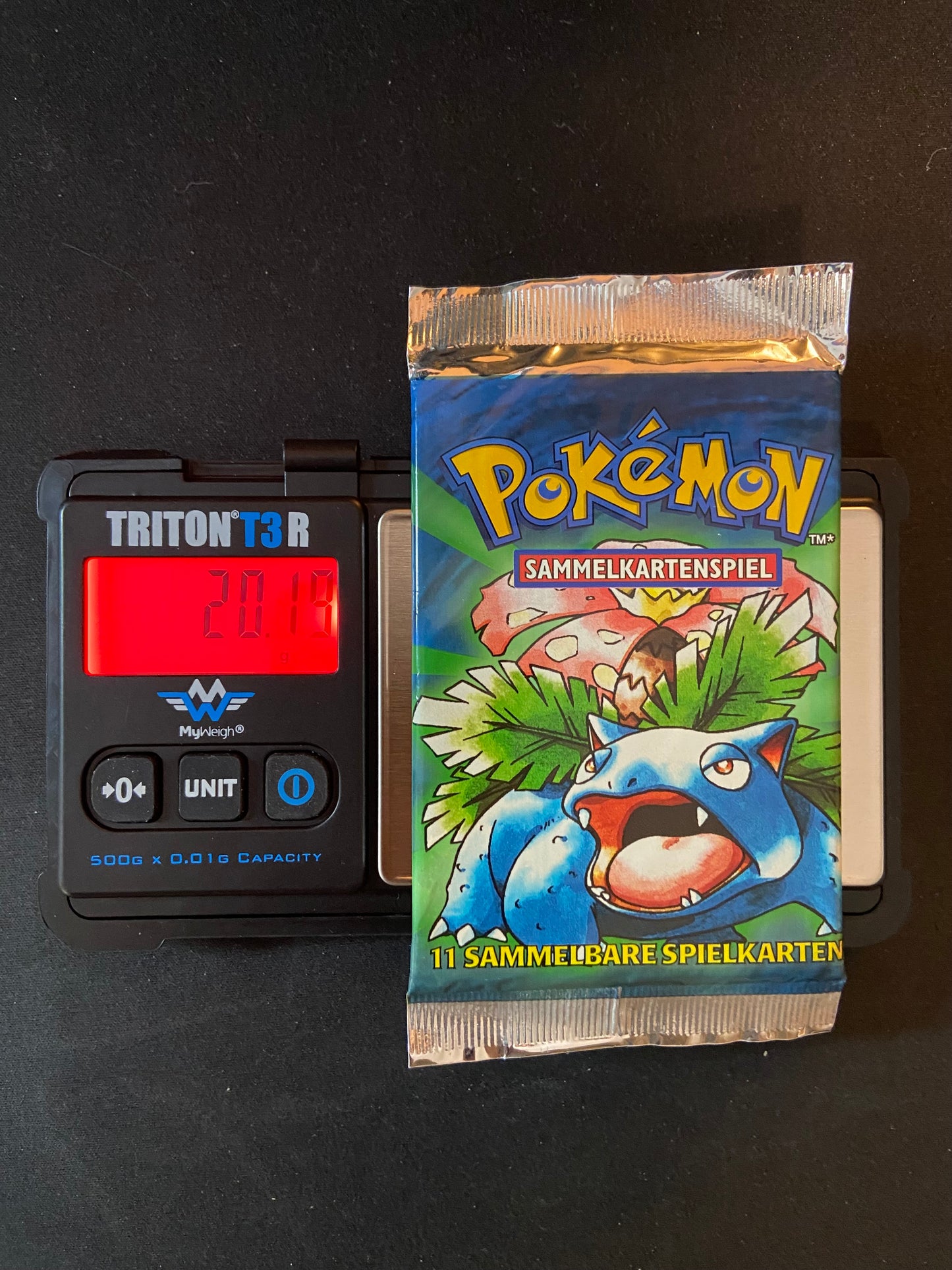 Pokemon TCG: GERMAN Base Set Unlimited Booster Pack (Venusaur)