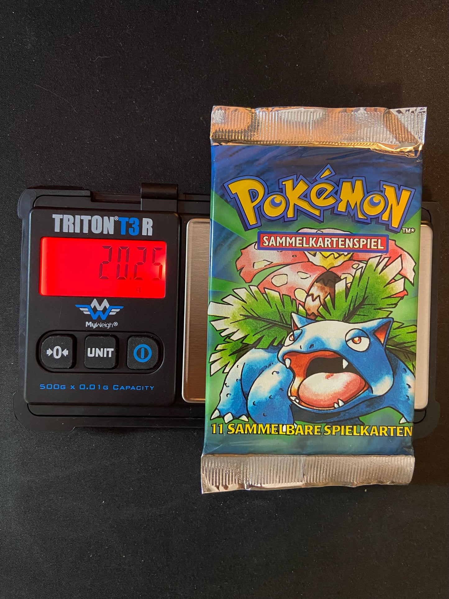 Pokemon TCG: GERMAN Base Set Unlimited Booster Pack (Venusaur)