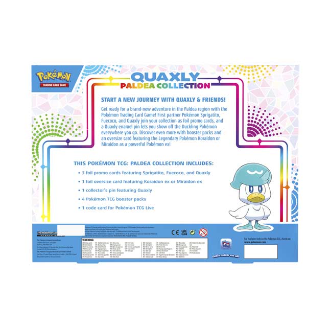 Pokemon TCG: Paldea Collection Box (Quaxly)