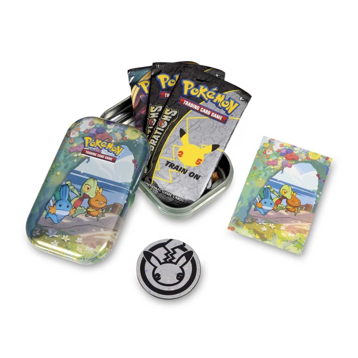 Pokemon TCG: Sword & Shield - Celebrations Mini Tin (Treecko, Torchic & Mudkip)