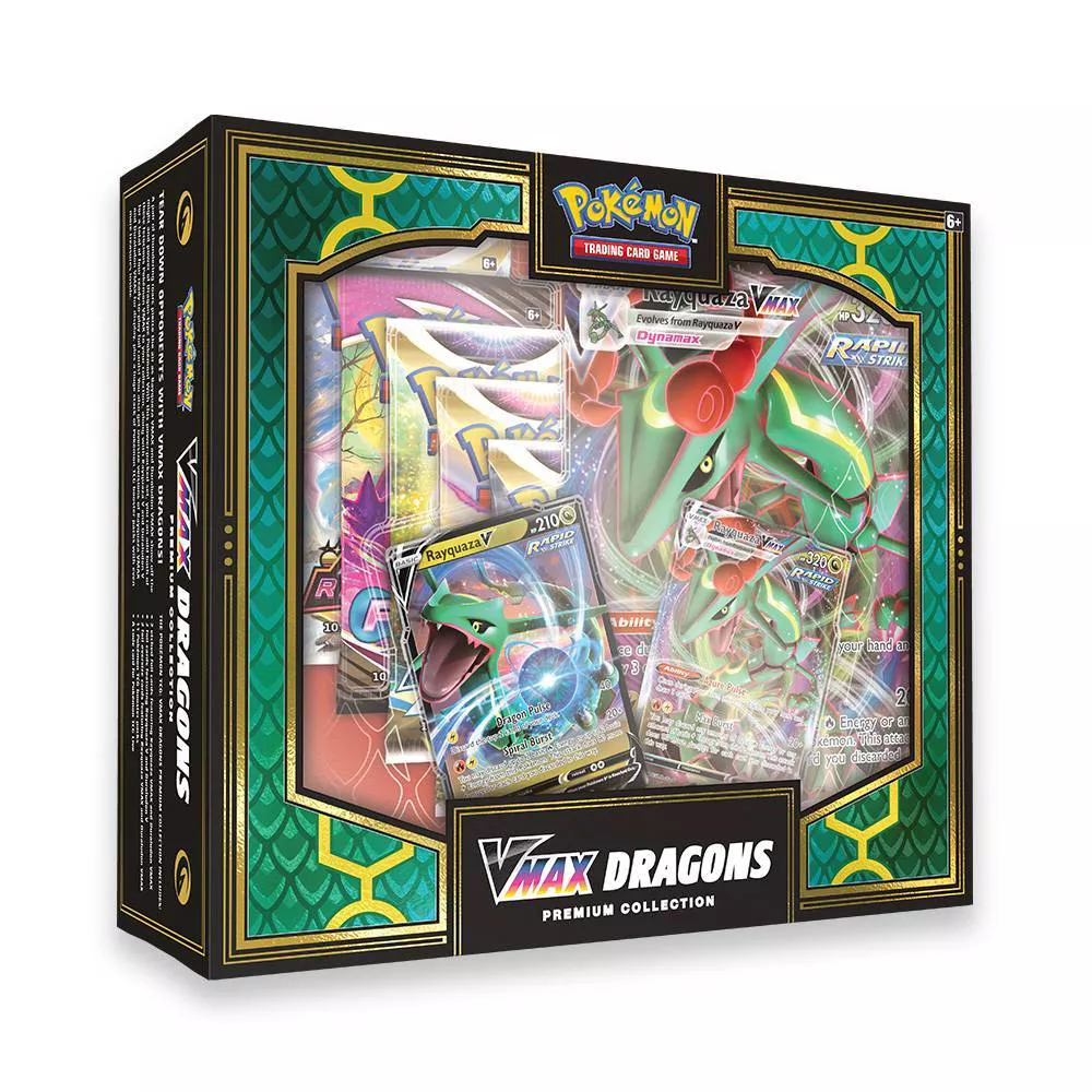 Pokemon TCG: VMAX Double Dragons Premium Collection Box TBC Games Pokemon TCG: VMAX Double Dragons Premium Collection Box TBC Games