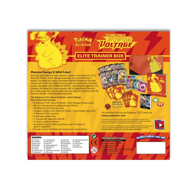 Pokemon TCG: Sword & Shield - Vivid Voltage Elite Trainer Box