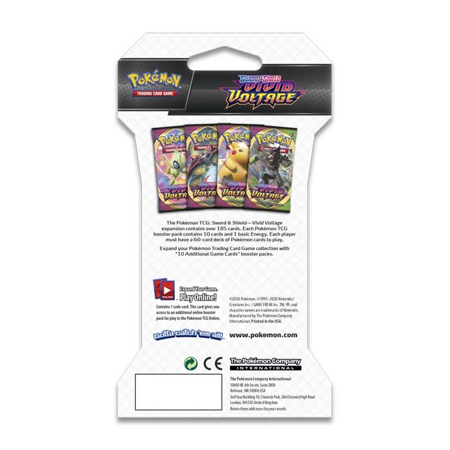 Pokemon TCG: Sword & Shield - Vivid Voltage Sleeved Booster Pack