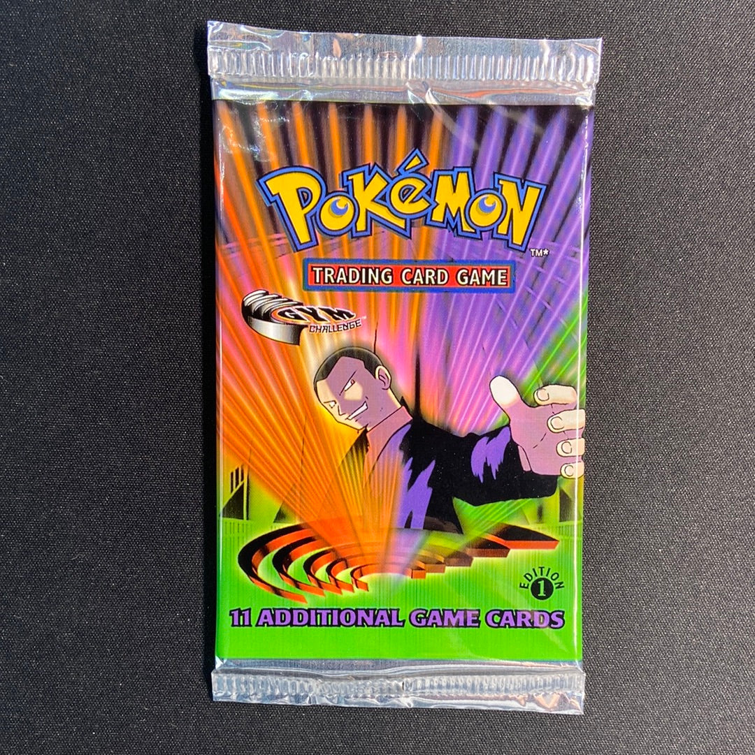 Pokemon TCG: Gym Challenge 1st Edition Booster Pack (Giovannni) Pokemon TCG: Gym Challenge 1st Edition Booster Pack (Giovannni)
