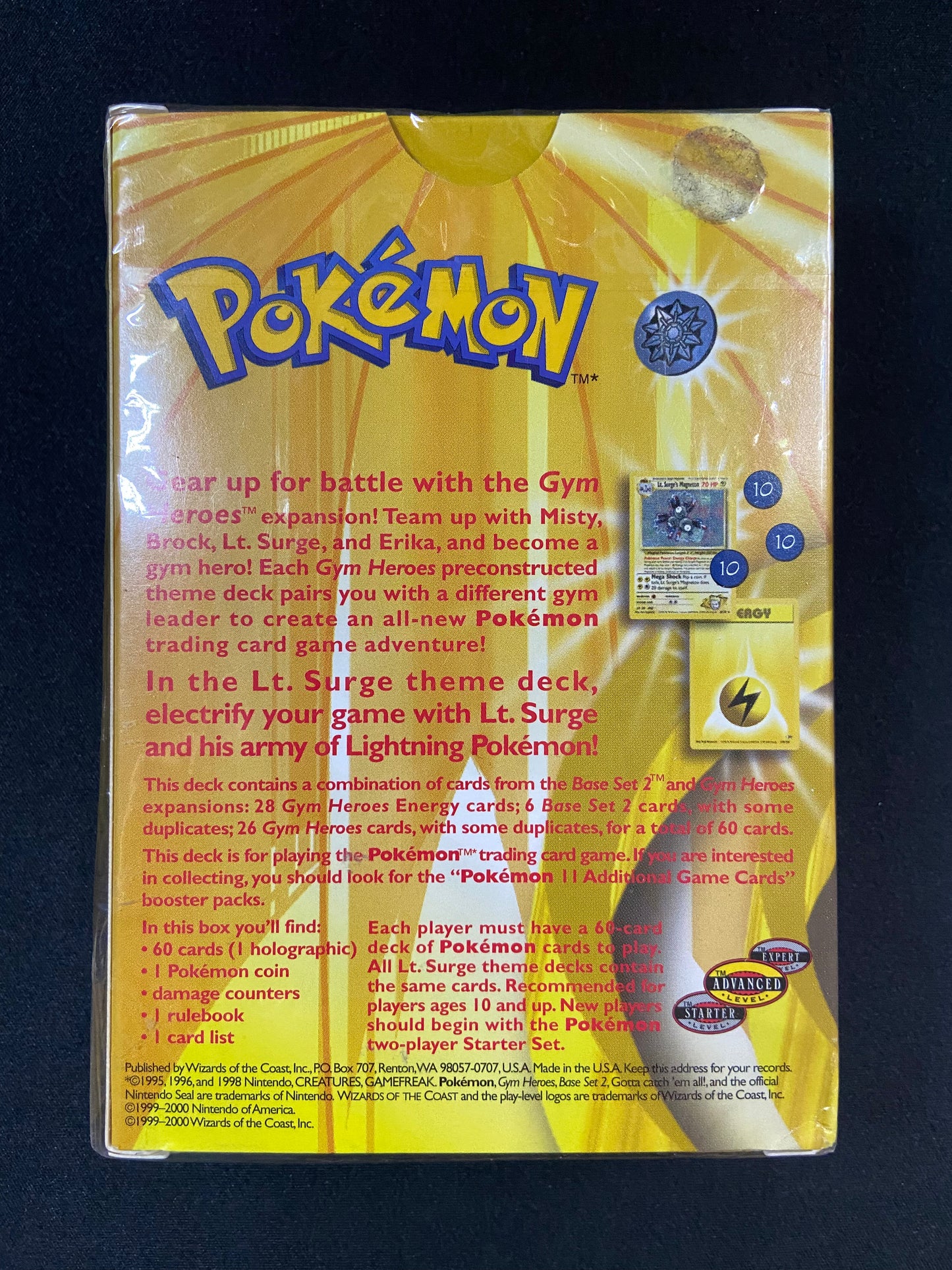 Pokemon TCG: Lt. Surge Gym Heroes Theme Deck