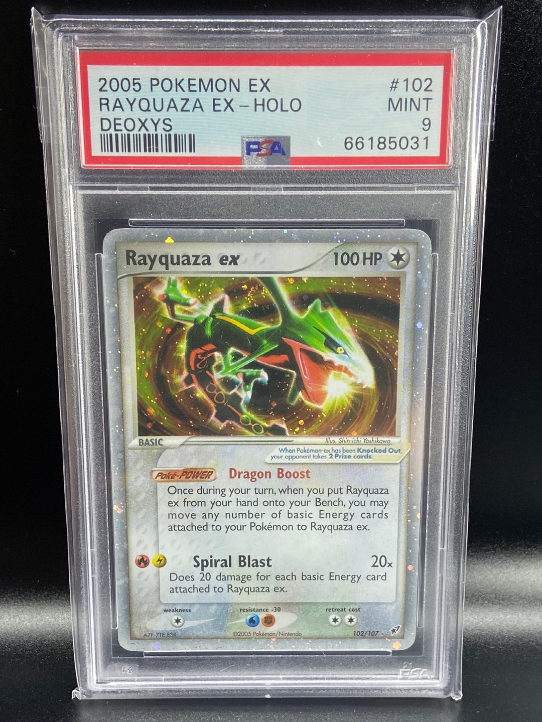 Rayquaza ex Deoxys 102/107 PSA 9 TBC Games Rayquaza ex Deoxys 102/107 PSA 9 TBC Games