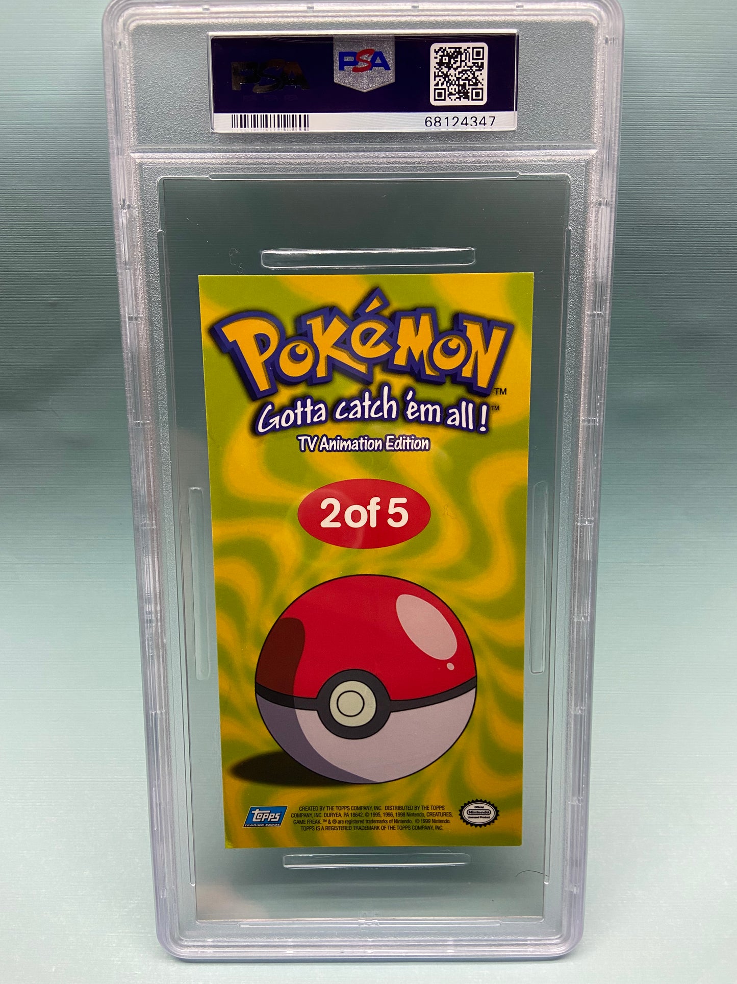 Squirtle Jumbo Foil Topps Oversized Tin Topper 2 of 5 PSA 8