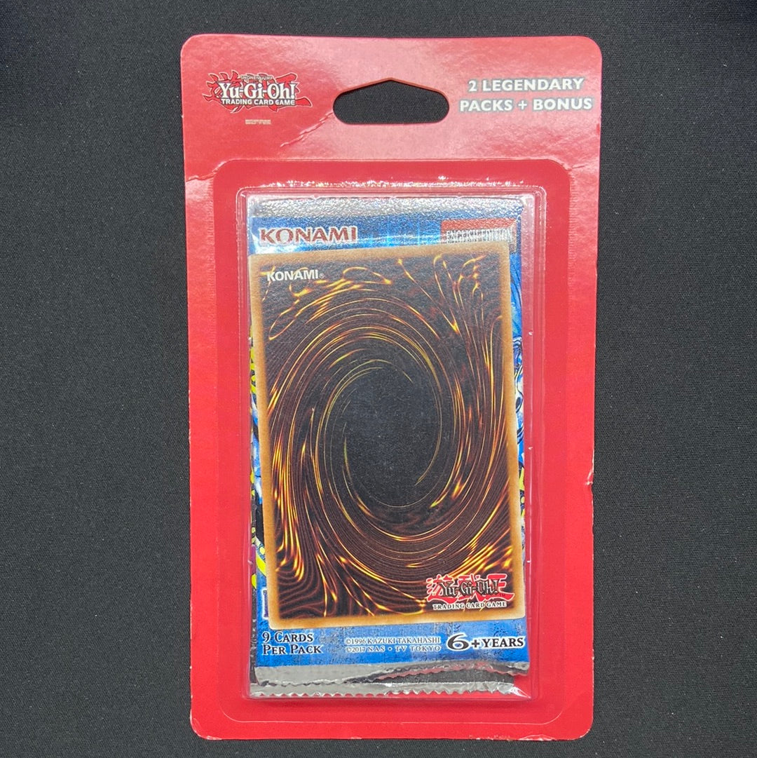 yugioh 20 cards 1 rare Yugioh: Legend of Blue-Eyes Legendary Packs 2 Pack Blister – TBC Games