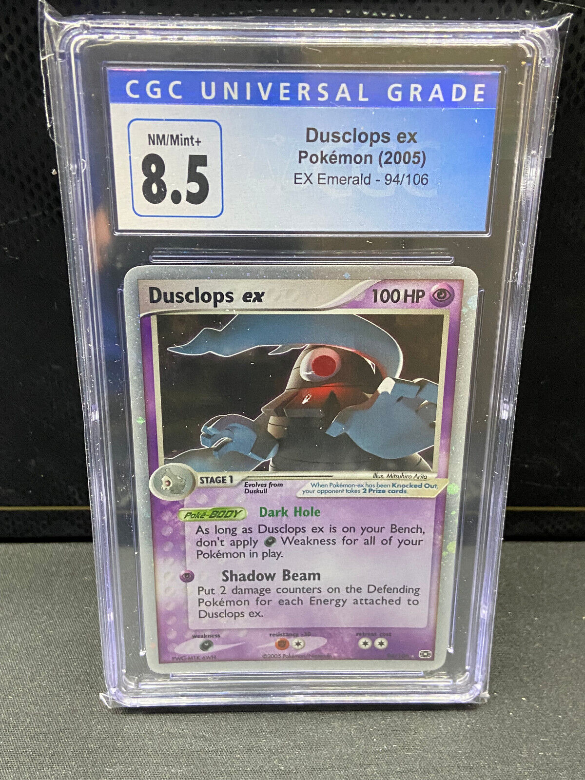 Dusclops ex Emerald 94/106 CGC 8.5 TBC Games Dusclops ex Emerald 94/106 CGC 8.5 TBC Games