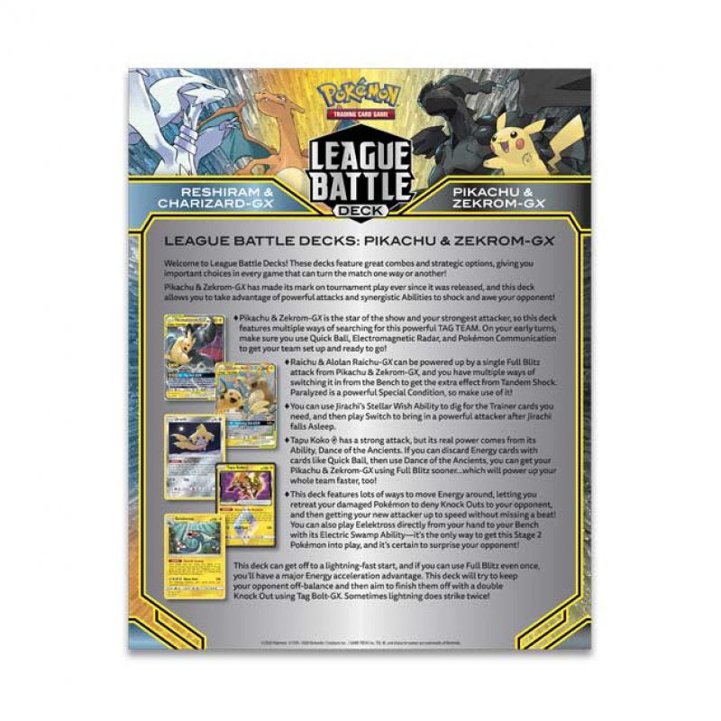 Pokemon TCG: League Battle Deck - Pikachu & Zekrom GX