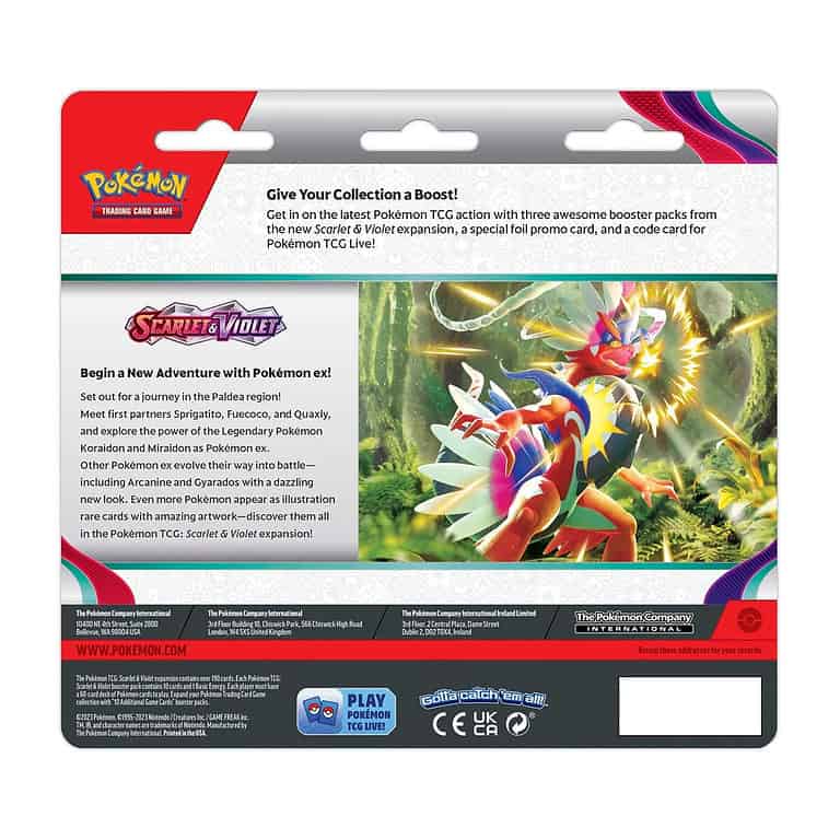 Pokemon TCG: Scarlet & Violet Base Set 3 Pack Blister (Dondozo)