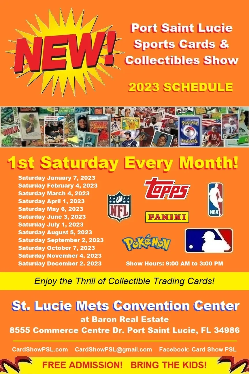 [Event] - TBC Games Will Be At The Port Saint Lucie Cards and Collectibles Show January 7th 2022