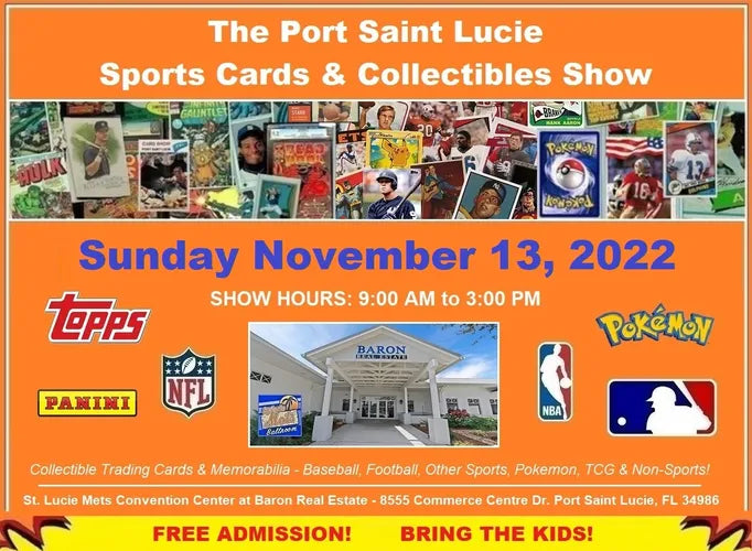 [Event] - TBC Games Will Be At The Port Saint Lucie Cards and Collectibles Show November 13th 2022