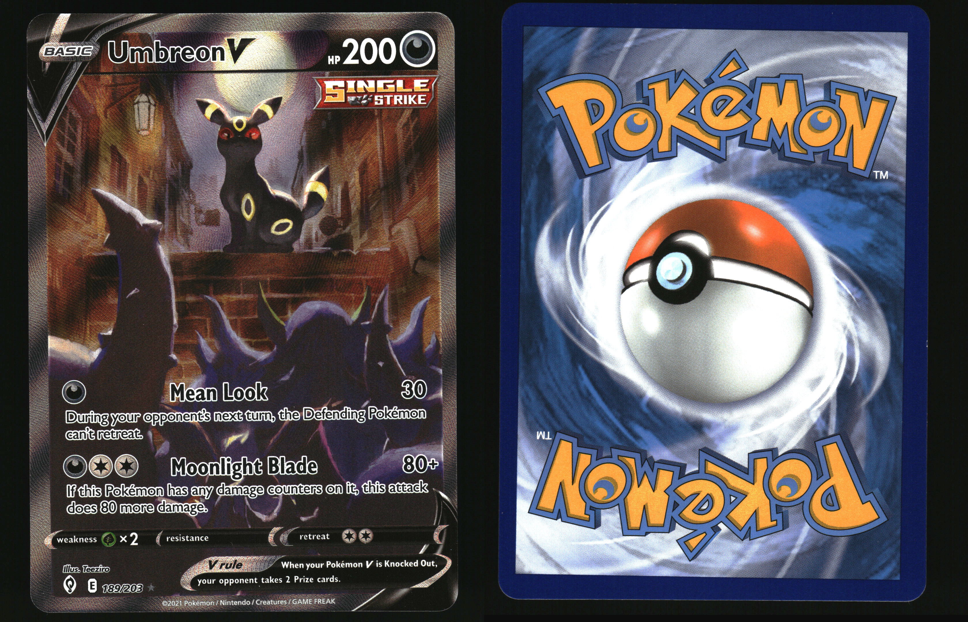NM] Umbreon V Evolving Skies Alt Art #189 – TBC Games