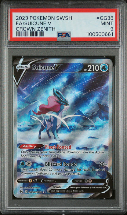Suicune V Crown Zenith GG38/GG70 PSA 9