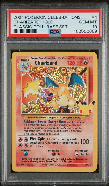 Charizard Celebrations Classic Collection 25th 4/102 PSA 10