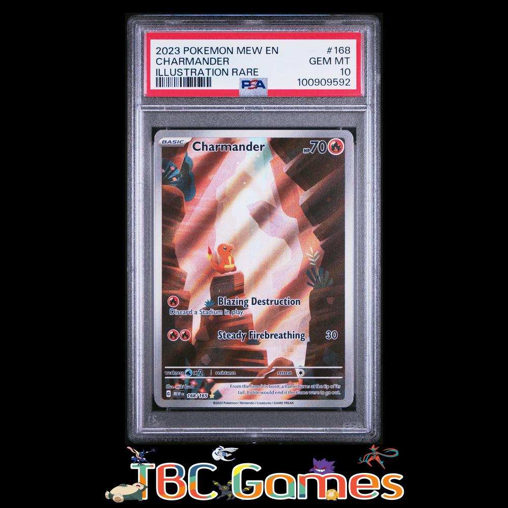 Charmander 151 #168 Illustration Rare PSA 10