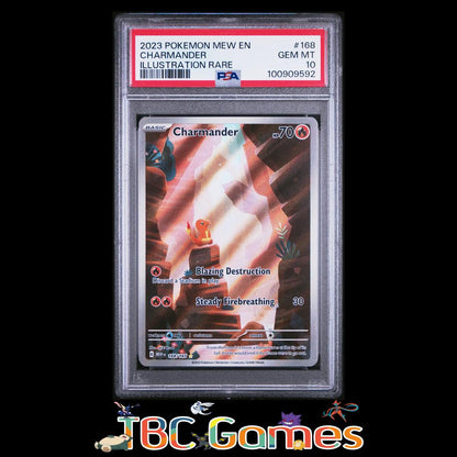Charmander 151 #168 Illustration Rare PSA 10