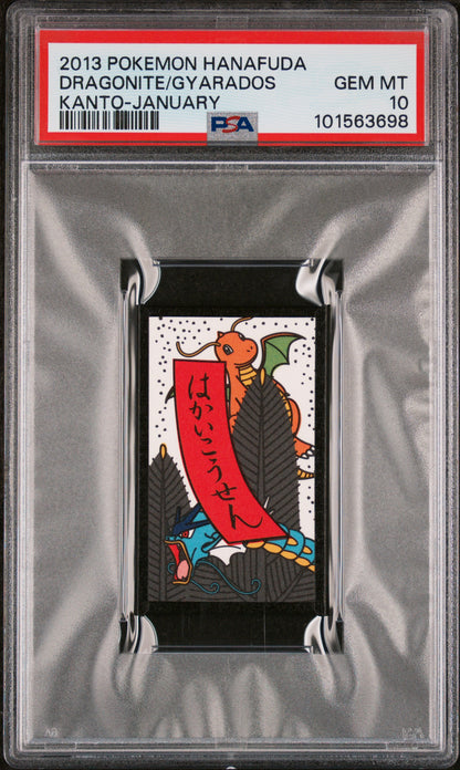 Dragonite Gyarados 2013 Hanafuda Kanto Japanese PSA 10