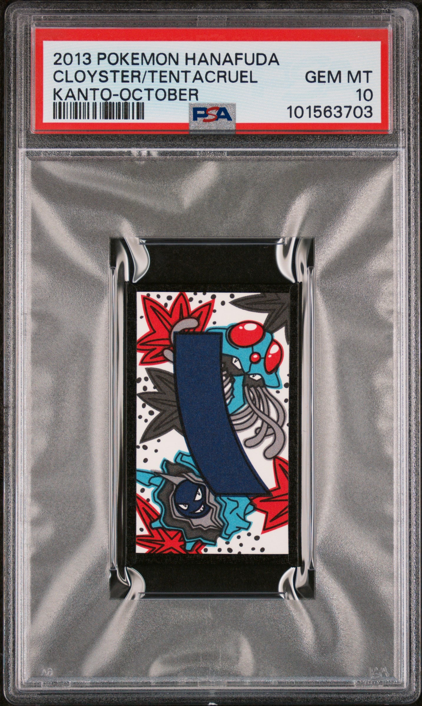 Tentacruel Cloyster 2013 Hanafuda Kanto October Japanese PSA 10