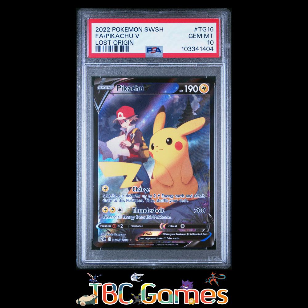 Pikachu V Lost Origin TG16 PSA 10