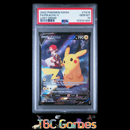 Pikachu V Lost Origin TG16 PSA 10