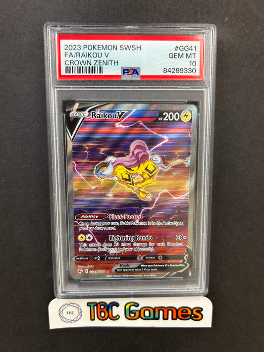 Raikou V Crown Zenith GG41/GG70 PSA 10