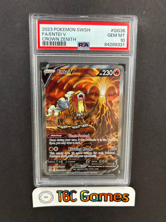Entei V Crown Zenith GG36/GG70 PSA 10